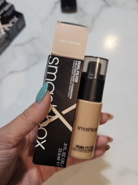 Smashbox Dual Filter 2-in-1 Foundation + Concealer Light 7 Neutral NIB